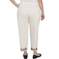 thumbnail image 2 of Alfred Dunner Womens Plus-Size Classic Cuffed Medallion Ankle Pant, 2 of 4