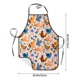 thumbnail image 2 of Uemuo Cute Chickens Printed Bib Apron, Adjustable , Water and Oil Resistant, Cooking Kitchen Chef Apron for Women Men, 2 of 5