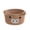 Khaki, variant on Cute Cow Design Round Woven Rope Storage Basket, With Ears Handles Soft Organizer for Nursery Blanket Towel Memorial Gifts Decorative Storage Basket Shower Gift and Room Organizer, 10*8in, Khaki