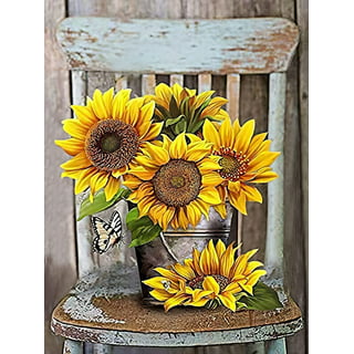 Diamond Painting Kits for Adults 5D Sunflowers Picture Adult Diamonds Art  Full Drill Round Crystal Rhinestone Embroidery Pictures Rustic Home Wall  Deco - China Diamond Painting Kits for Adults 5D Sunflowers and
