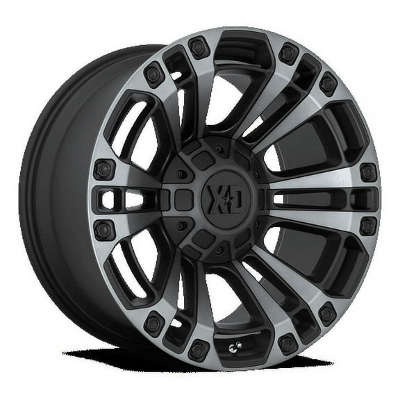 XD XD851 Monster 3 20x9 6x135 6x5.5 Satin Black With Gray Tint Wheel 20" 0mm Rim