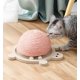 thumbnail image 1 of Tabla rascadora para gatos con forma de tortuga, resistente al desgaste y a los arañazos, de sisal, con garras para moler, que no suelta restos para aliviar el aburrimiento de los gatos, divertido, 1 of 5