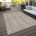 thumbnail image 6 of Addison Rugs Chantille Indoor/Outdoor Transitional Geometric Taupe Washable Rectangle Rug, 9' x 12', 6 of 6