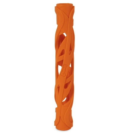 Chuckit! Air Fetch Rubber Stick Fetch Dog Toy, Large 15" Long, Orange, Pack of 1