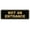 Black / Gold, variant on Standard Not An Entrance Sign - Blue - Large 3" X 9"