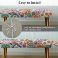 thumbnail image 6 of XYZCANDO Poly Spandex Bench Slipcover for Bedroom Dining, Pet Hair Resistant Wear Resistant Bench Cover, Highland Cow, 6 of 9