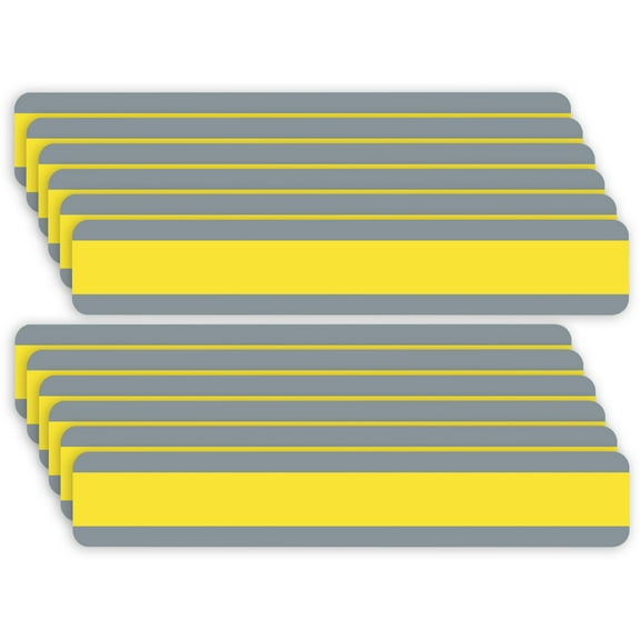 Ashley Productions Double Wide Sentence Strip Reading Guide, 1-1/4" x 7-1/4", Yellow, Pack of 12