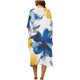 thumbnail image 3 of Tela de Gasa Negra Abierta de Punto Frontal con Mangas Flojas Batwing, Túnica Transpirable Ligera para las Mujeres Playa Casual, 3 of 5