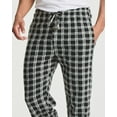 thumbnail image 4 of Real Essentials 3 Pack: Mens Fleece Plaid Pajama Pants - Lounge Pajama Bottoms(Available in Big & Tall), 4 of 6