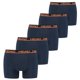 thumbnail image 1 of HEAD Calzoncillos bóxer para hombre, paquete de 5 - Calzoncillos bóxer básicos ECOM, algodón elástico Azul oscuro 2XL (XX-Large), 1 of 4
