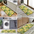thumbnail image 6 of Yellow Lemon Fruits GreenLeaves Pattern Kitchen Rug Mat,Kitchen Runner Rugs Non Skid Washable,Decorative Kitchen Floor Mats for Kitchen,Sink,Laundry,17"x47.2", 6 of 7