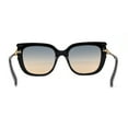 thumbnail image 4 of Elegant Rhinestone Fan Jewel Hinge Oversize Square Cat Eye Sunglasses Black Blue Brown, 4 of 4