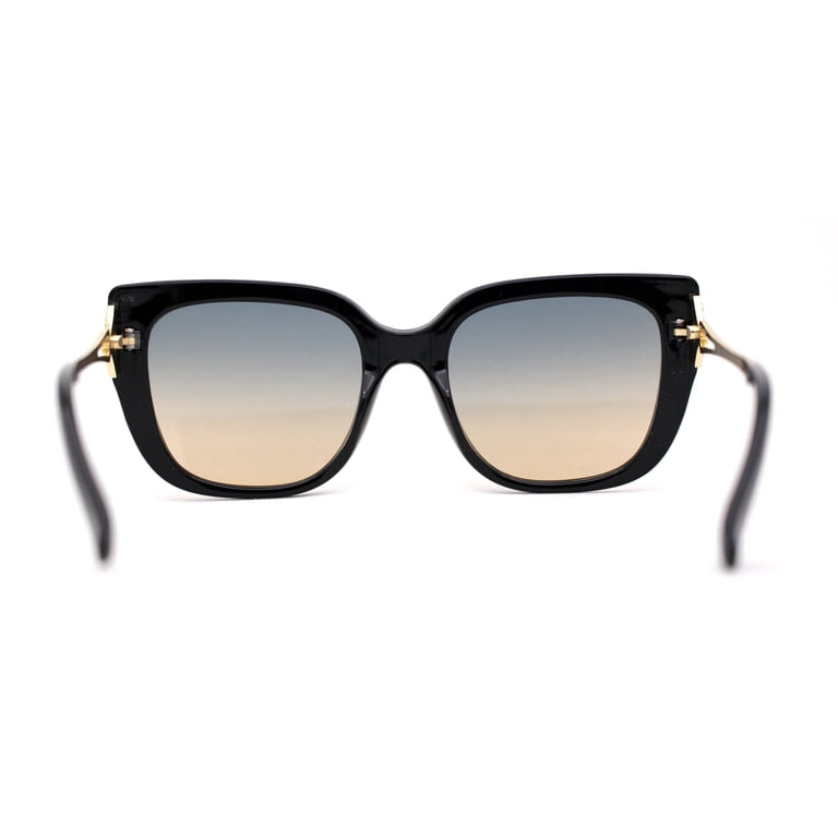 Elegant Black Rhinestone Sunglasses with Case Black Designer Fashion Cat-eye Sunglasses Embellished With  main image 4