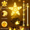 thumbnail image 3 of Estrella ZHAOCHENG Impermeable 30 LED para árbol de Navidad decoraciones interiores y exteriores, 3 of 5
