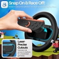 thumbnail image 5 of Steering Wheel for Nintendo Switch 2 JoyCon 2025 – Driving Controller Accessory Grip Handle Kit Attachment for Nintendo Switch 2 Joy-Con, (Set of 2, Black), 5 of 9