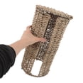 thumbnail image 5 of LOLIPPYY Woven Rattan Toilet Paper Holder with Lid - Bathroom Storage Basket for Extra Tissue and Toilet Roll Organization, 5 of 6