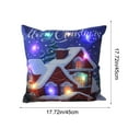 thumbnail image 3 of Taicans Christmas Pillow Covers with LED Lights 18x18 Inch,Creative Twinkle Glowing Throw Pillow,LED Night Light Pillow Cushions Stuffed Toys Gifts for Kids,Christmas,Farmhouse Decor Cushion Cases, 3 of 6