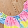 thumbnail image 5 of Mercatoo Baby Girl Clothes Outfits Cotton Tie-Dye Tops Casual 3PC Set Baby Outfits for Girls, 5 of 9