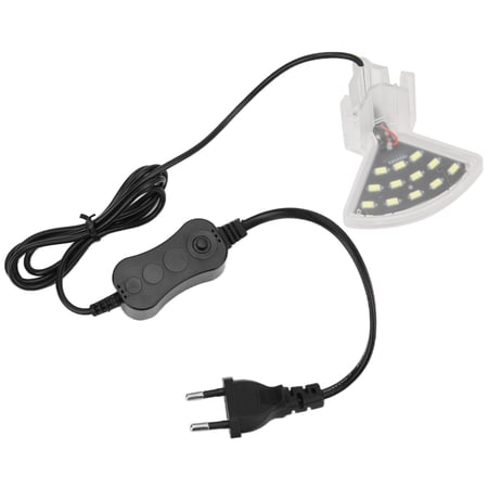 Aquarium LED Clip Light, Fish LED Light Transparent Plastic High Color ...