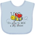 thumbnail image 3 of Inktastic Bee Future Big Sister Girls Baby Bib, 3 of 4