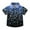 Blue, variant on Kids Stylish Cute Casual Short Sleeve School Uniform Shirt with Star Sequins Pocket Glitter Comfy Sparkling Design