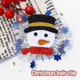 thumbnail image 3 of Clip de pelo de oreja de alce de Navidad Kawaii para mujeres y niñas, horquilla de muñeco de nieve de Papá Noel, pasadores de fiesta de Navidad, sombreros para niños, 1 piezas, 3 of 4
