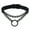 Black, variant on HUANLEDASH Goth Choker Necklace Faux Leather Gothic Choker Adjustable Metal O-Ring Chain Collar Cool Punk Emo Jewelry for Women Men