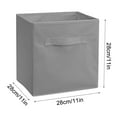 thumbnail image 4 of InsCrazy Cloth Storage Bins, Lidless Storage Box for Home Foldable Fabric Organization and Storage Home Clothing Storage Box (2PC),Foldable, Uncovered, 4 of 5
