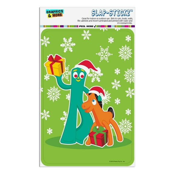 Gumby and Pokey Exchanging Gifts For Christmas Home Business Office Sign