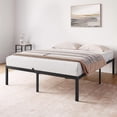 thumbnail image 2 of Ourlova Queen Bed Frame, 14-inch High Metal Platform Bed Frame, Queen Size Bed Frame with Metal Slat Support, Under Bed Storage, No Box Spring Needed, Noiseless Design, 2 of 5