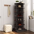 thumbnail image 3 of 360 Rotating Grey Shoe Cabinet, 6 Layers | Organize Footwear, Keep Home in Order, 3 of 3