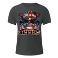 thumbnail image 5 of 250 Anniversary USA Shirts Men Patriotic Tops Tee Independence Day Clothes Birthday Independence Shirts for Men Blue (Dark Gray,M), 5 of 5
