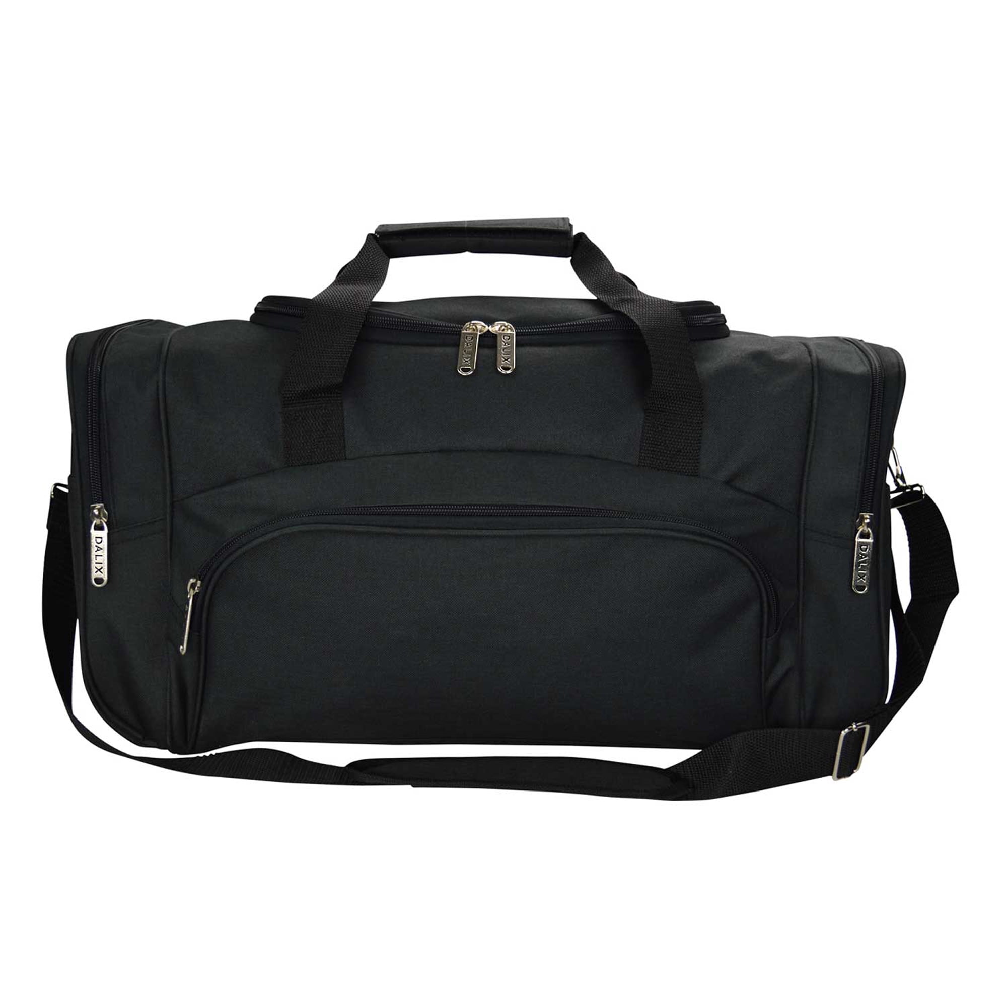 DALIX Signature Travel or Gym Duffle Bag in Black