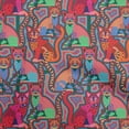thumbnail image 1 of oneOone Cotton Cambric Light Red Fabric Abstracts Quilting Supplies Print Sewing Fabric By The Yard 42 Inch Wide, 1 of 5