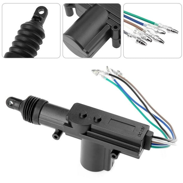 Motor de puerta de actuador de solenoide de sistema de cierre centralizado de coche universal de 12 V (5 cables)