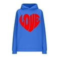 CFLVAEK Valentine's Day Hoodies for Women 2025 Fashion Love Heart
