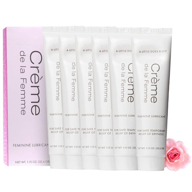 Crema hidratante vaginal Creme De La Femme, 1.15 oz, paquete de 6