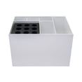 thumbnail image 4 of Caja de Almacenamiento de Herramientas de Peluquería, Contenedor de Tijeras de Peluquería, Tijeras Profesionales, Peines, Clips, Portaescobillas en Ca Blanco 9 hoyos, 4 of 8