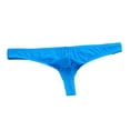 thumbnail image 2 of Underwear Thong Men's Sheer Mesh Lightweight Low Waist Seamless Briefs Womens Boxers Briefs Blue 3XL, 2 of 3