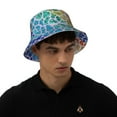 thumbnail image 4 of Salouo Rainbow Glitter Print Unisex Bucket Hat, Outdoor Summer Beach Fishing Sun Hat Fun Outdoor Vacation Hat for Men Women Teens,Reversible Double-Side-Wear, 4 of 6