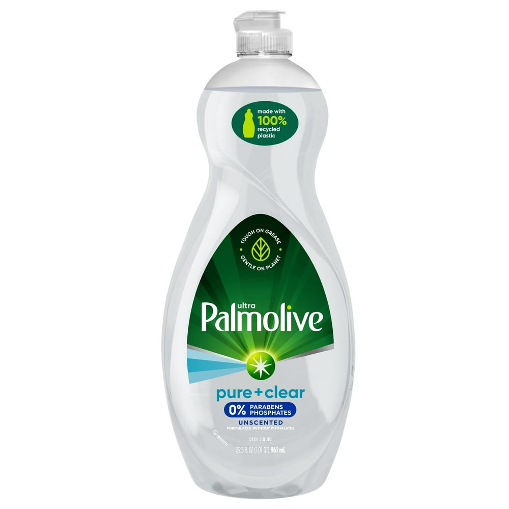 Palmolive Ultra Pure and Clear Liquid Dish Soap, Fragrance Free, 32.5