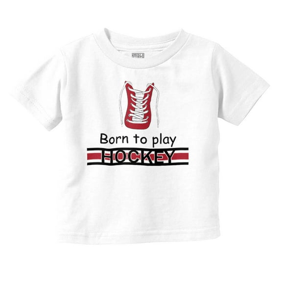 Born Play Hockey Athletic Sports MVP Toddler Boy Girl T Shirt Infant Toddler Brisco Brands 18M