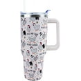 thumbnail image 4 of 40 oz Tumbler with Handle and Straw Lid Leak Proof - Chicken and Rooster Design Coffee Travel Mug with Handle Insulated for Hot Cold Ice - Mother''s Day Birthday Gifts for Women Mom Mother, 4 of 5