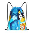 thumbnail image 1 of Pofeuu Bluey for Water-Resistant 210D Drawstring Bag Compact Foldable Design Gym Yoga Travel Essentials Lightweight Carryall-Small, 1 of 6