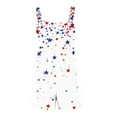 thumbnail image 4 of QATAINLAV Fourth of July Romper, USA Flag Patriotic Overalls Womens Casual 2025 Summer Vacation Beach Outfit Comfy Linen Going Out Sports Overall with Pockets Multicolor M, 4 of 6