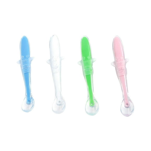 4 Pcs Cuillère en Silicone Douce pour Ustensiles et Couleurs