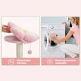 thumbnail image 7 of Pefilos 59" Cat Tree Tower for Indoor Cats, Multi-Level Cat Condo with 3 Removable Pompom Sticks, Cat Tree House with Hammock, Scratching Post, and 2 Perches, Pink, 7 of 7
