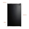 thumbnail image 2 of Magic Chef 4.4 Cu. ft. 19.5" Wide Compact Single Door Refrigerator, Black, 2 of 8