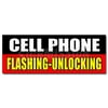 24" CELL PHONE FLASHING UNLOCKING DECAL sticker full partial operating