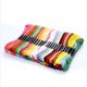 thumbnail image 3 of Hilo de bordar, Color arcoíris, 50 ovillos por paquete, hilos de punto de cruz, pulseras de la amistad, hilo para manualidades ER, 3 of 4